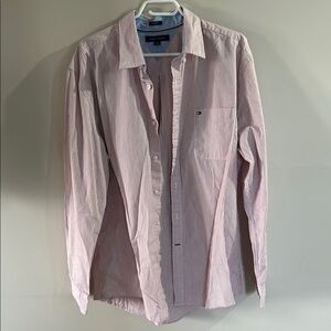 Tommy Hilfiger Pink Casual Button Down Shirt